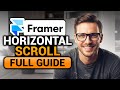 How To Make Horizontal Scroll in Framer (𝟮𝟬𝟮𝟲) | 100% WORKS | NO Yapping, To The Point | FAST & EASY
