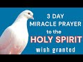 3 Day MIRACLE PRAYER to the HOLY SPIRIT / wish granted / Grateful Hearts 💝