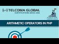09  PHP Tutorial   Arithmetic Operators