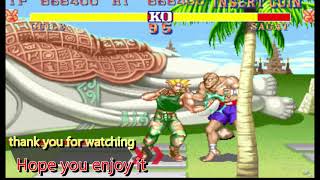 #Street Fighter 2 #world warriors #Guile Level 2 #Somersault Kick Magic Throws#腳刀無影撻/腳刀無影摔#腳刀+真空投