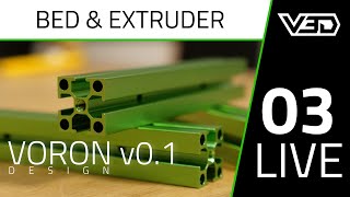 Building VORON v0.1 - Bed & Extruder Assembly