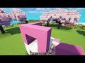 minecraft how to build a modern house tutorial easy i cherry blossom