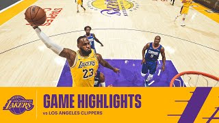 HIGHLIGHTS | LeBron James (22 pts, 5 reb, 5 ast) vs Los Angeles Clippers