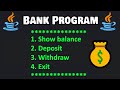 Code a simple banking program with Java! 💰