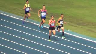 20171103173834 106年全國中學田徑錦標賽高男組4x400公尺接力預賽第4組 桃市治平高中 中市長億高中 進決賽。