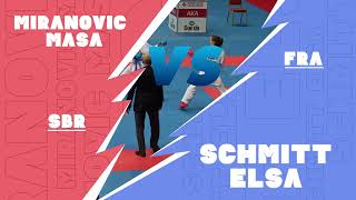 2022 Konya // Cadet Kumite Female -47 kg: MIRANOVIC MASA (SRB) vs SCHMITT ELSA (FRA)