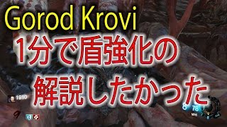 【BO3:ゾンビ】Gorod Krovi 盾強化の方法を１分で説明したかった動画