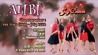 ALIBI | Line Dance | Choreo : Vee Trias (INA) - July 2024 | Demo : Joy Dancer (INA)