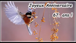 Joyeux Anniversaire 67. ans! (Salutation Félicitations)