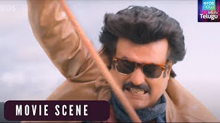 Lingaa Movie Scene| Lingaa Parachute Fight Scene |Telugu Movie | Anushka Shetty , Rajnikanth