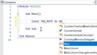 Constants in Visual Basic