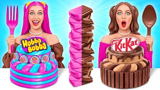 Bubble Gum vs Chocolate Food Challenge #4 by Multi DO Challenge