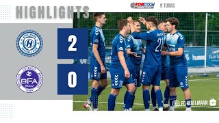 TOPsport Pirma lyga 9 turas: FC Hegelmann B x BFA | HIGHLIGHTS