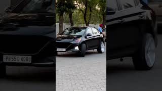 Dangerous look of black colored Hudai Verna #verna #car #india