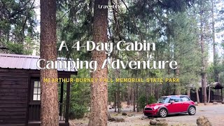 [Travel vlog] Exploring McArthur-Burney Falls: A 4-Day Cabin Camping Adventure #campinginforest