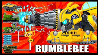 Drill Vehicle Transformers Bumblebee | Monster Truck | WOT| Мультики про танки | Arena Tank Cartoon