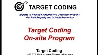 Target Coding Chiropractic On Site Program