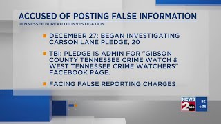 Man accused of posting false information in Gibson County