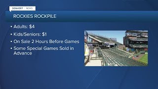 Rockies cheapest tickets & food deals for fans