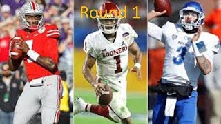 2019 NFL Mock Draft Round 1