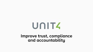 Unit4 Nonprofit Explainer #3 - Improve trust, compliance, and accountability