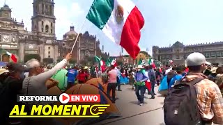 Se instala plantón de Frena  ahora en el Zócalo | En Vivo