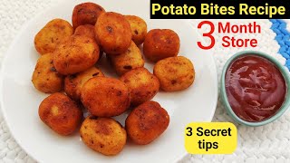Potato Bites Recipe | Crispy potato bites |Nasta recipe | Aloo Ka Nashta| How To Make Potato Fritter