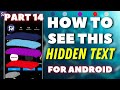 How to See Hidden Text in Image on Android? | Unhide Painted Screenshots Blue, Sky Blue, Purple, Red