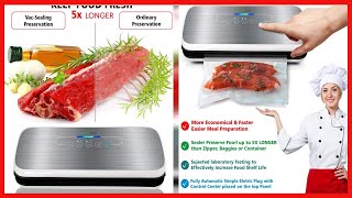 NutriChef PKVS Sealer | Automatic Vacuum Air Sealing System Preservation w/Starter Kit