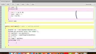 Java Tutorials 48 - Smith Number Using Methods