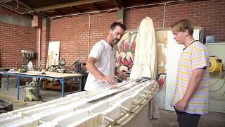 How to build a hollow wooden surfboard part 3