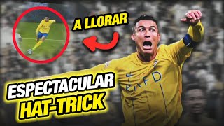 EL PERFECTO "DECLIVE" de Cristiano Ronaldo con HAT-TRICK - Al Nassr 5-1 Al Taee