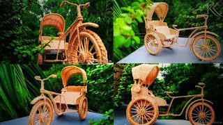 JUTE ROPE RIKSHAW MAKING AT HOME।। JUTE CRAFT IDEAS।। 5-minutes craft ।।DIY #craftideas #jute