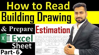 Building Estimation on Excel with construction process ( Part 6) | Column Concrete | By Civil Guruji