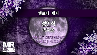 MR노래방ㆍ멜로디 제거] 성인식 - 박지윤 ㆍADULT CEREMONY - PARK JI YOON ㆍMR Karaoke