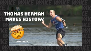 Thomas Herman Makes History with Triple Back Roll at Parks Double Or Nothing Wakeboard Event