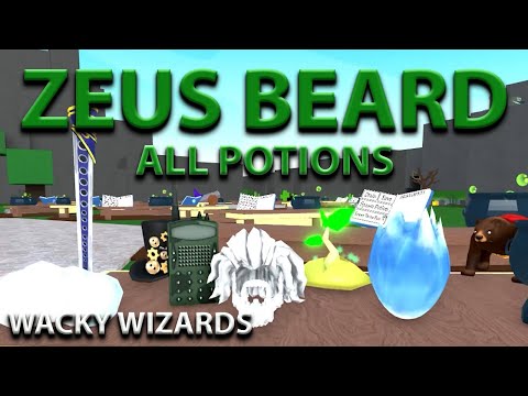 All Potions Zeus Beard Premium Ingredient Wacky Wizards Roblox
