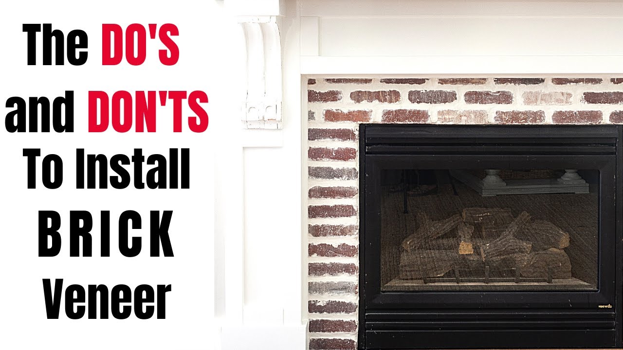 How To Install Brick Veneer | The DO's & The DON'TS - YouTube