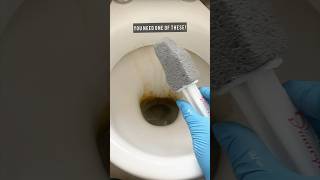 CLEANING A VERY OLD TOILET 🚽 This works 🤩 #cleanwithme #cleaninghacks #removelimescale