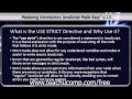 JavaScript Training Tutorial What is the USE STRICT Directive and Why Use It?