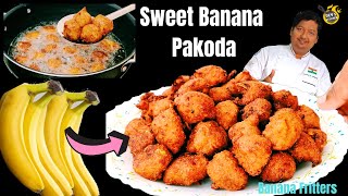 Ripe Banana Pakoda recipe| Banana  Fritters | Banana balls recipe | Banana Bhaji | Kids recipe |