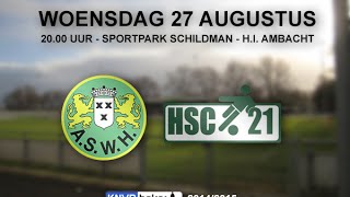 Doelpunten ASWH - HSC'21 4-1 (27-08-2014)