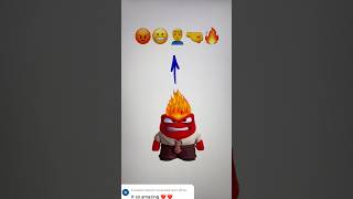 Anger like an emoji🔥🌟 #disney #insideout2 #emojimix