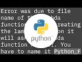 AWS error from Python: No module named lambda_function