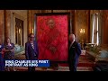 king charles iii unveils his first official portrait since his coronation