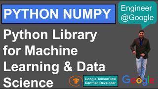 Python NumPy | Python Library for Machine Learning and Data Science | AL & ML Programming | Python