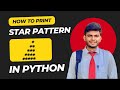 Star Pattern in Python Using For Loop | CodeWithAngel