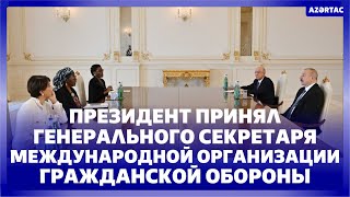 Президент Ильхам Алиев принял генерального секретаря Международной организации гражданской обороны