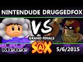 S@X - Nintendude (Ice Climbers) Vs. DruggedFox (Captain Falcon) SSBM Grand Finals - Smash Melee