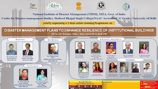 Disaster Management Plans to Enhance Resilience of Institutional Buildings.| DISASTER IN INDIA | MHA